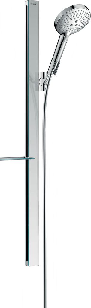 hansgrohe Brauseset Select S 120 3jet/Unica ́ E RAINDANCE 125 mm, Brausestange 90 cm chrom 16 l/min 27648000