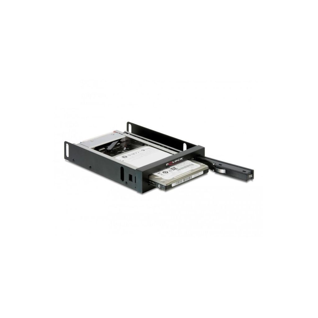DELOCK Wechselrahmen 1x 2,5" SATA HDD in 3,5" Schacht sw