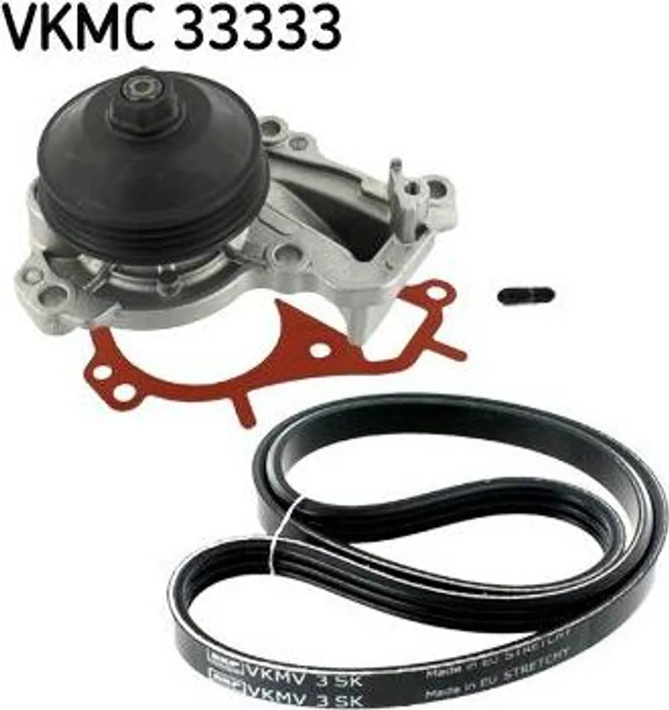 Kit courroie et pompe à eau SKF VKMC 33333 anti-surchauffer Corsa F
