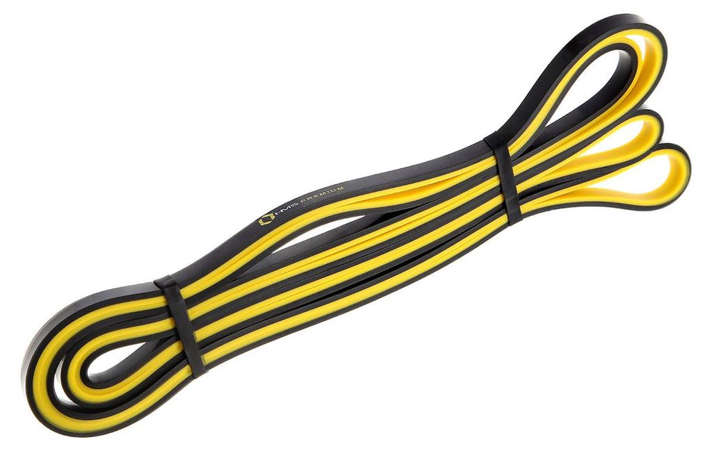 HMS GU06 Widerstandsband Gelb Powerband Fitnessband Klimmzug-Hilfe Latex