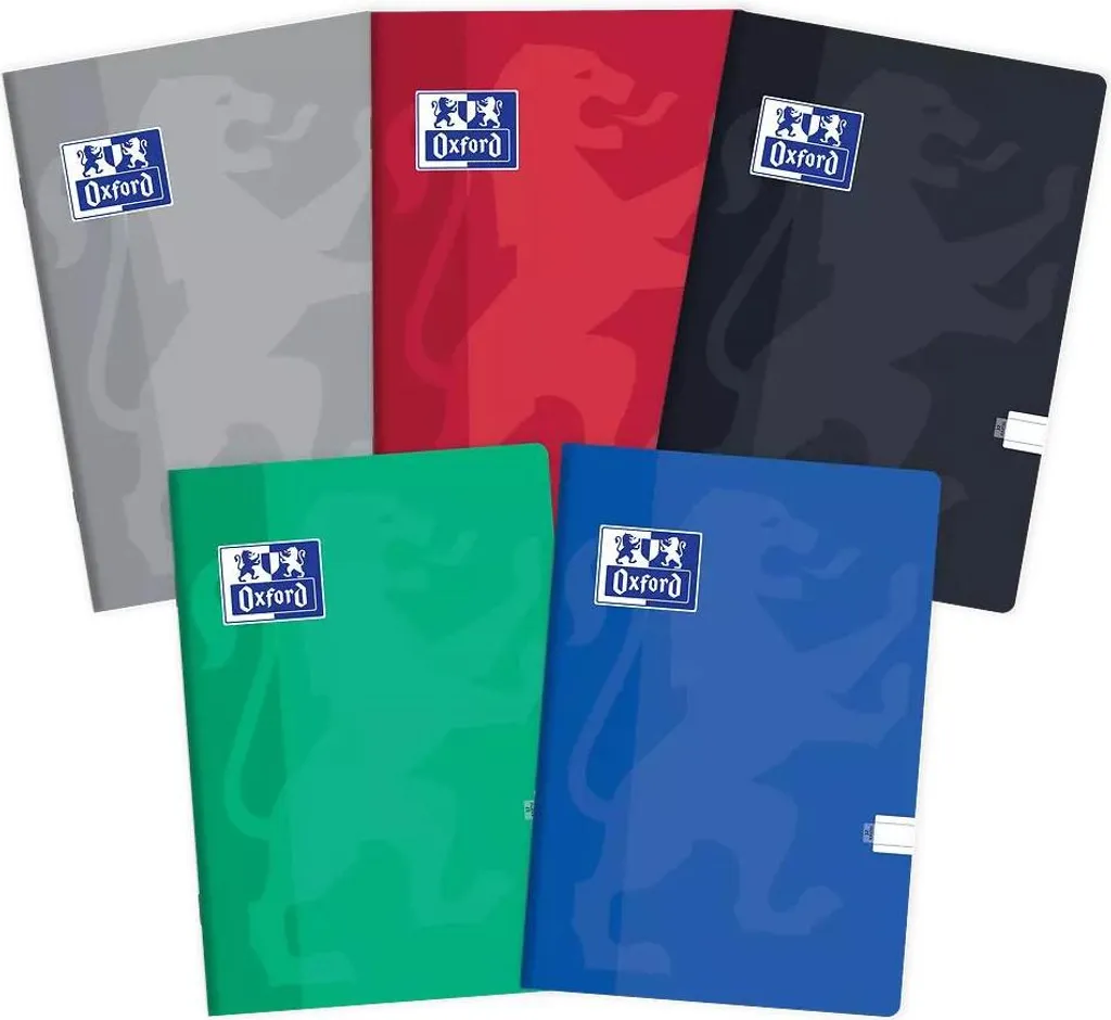 Oxford Art. Pap. Taccuini A5 32K Line - Set 10 Pezzi Mix Colori per Scuola
