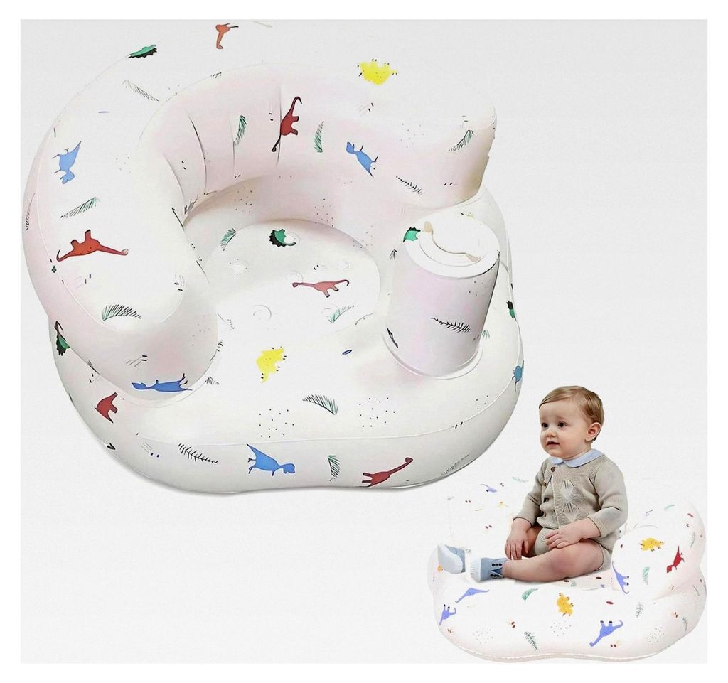 Aufblasbarer Babysitz für Kleinkinder, weicher und bequemer Stuhl, faltbarer Kindersitz für Reisen und Zuhause