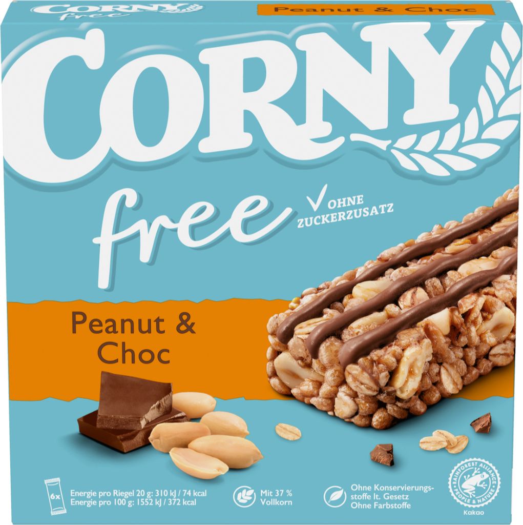 Baton musli Corny free orzechowo-czekoladowy bez dodatku Zdjęcie produktu 