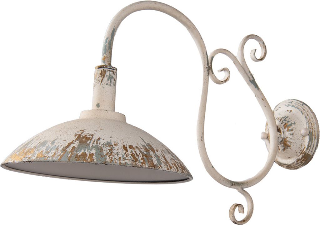 Clayre & Eef Wandleuchte 49x23x27 cm Beige Metall