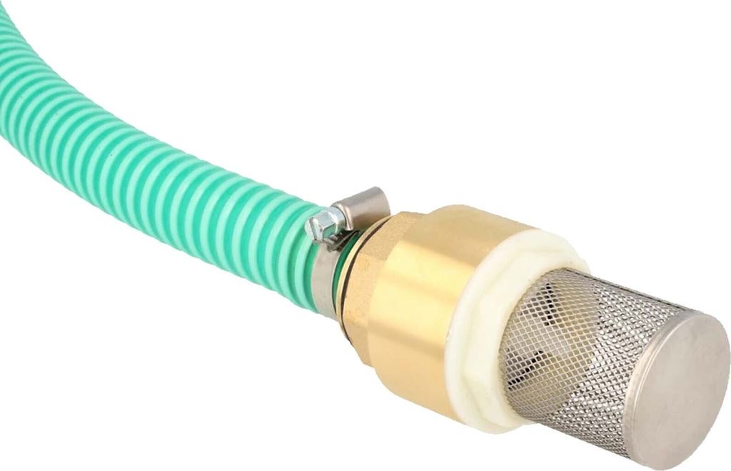 tecuro Saug- und Druckschlauch 1 Zoll (DN25) 5 mtr - mit Fußventil