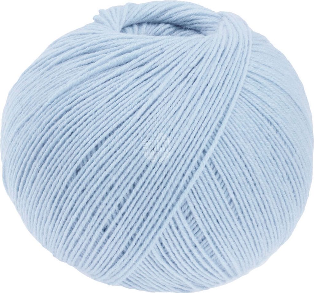 Lana Grossa - Cool Wool 4 Socks Uni 7730 hellblau