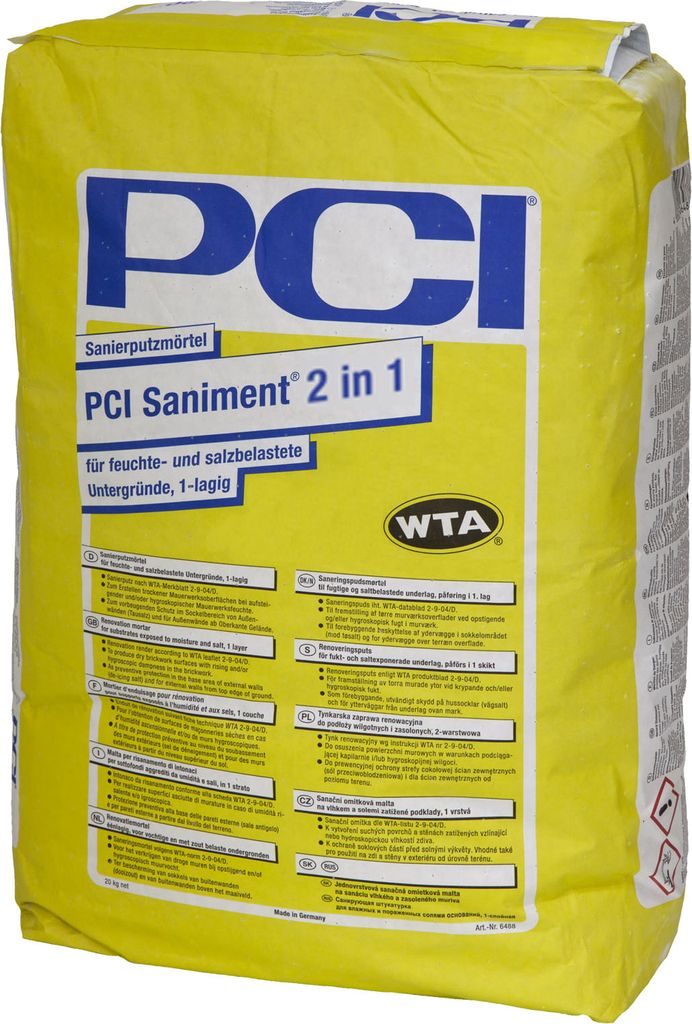 PCI Saniment 2 in 1 25kg Sack weiß