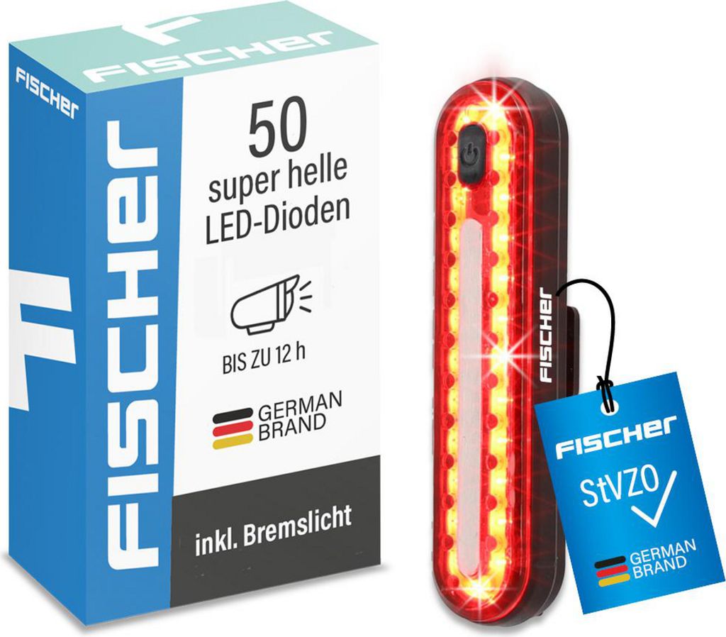 Akumulatorowe światło hamowania LED FISCHER do rowerów Zdjęcie produktu 4