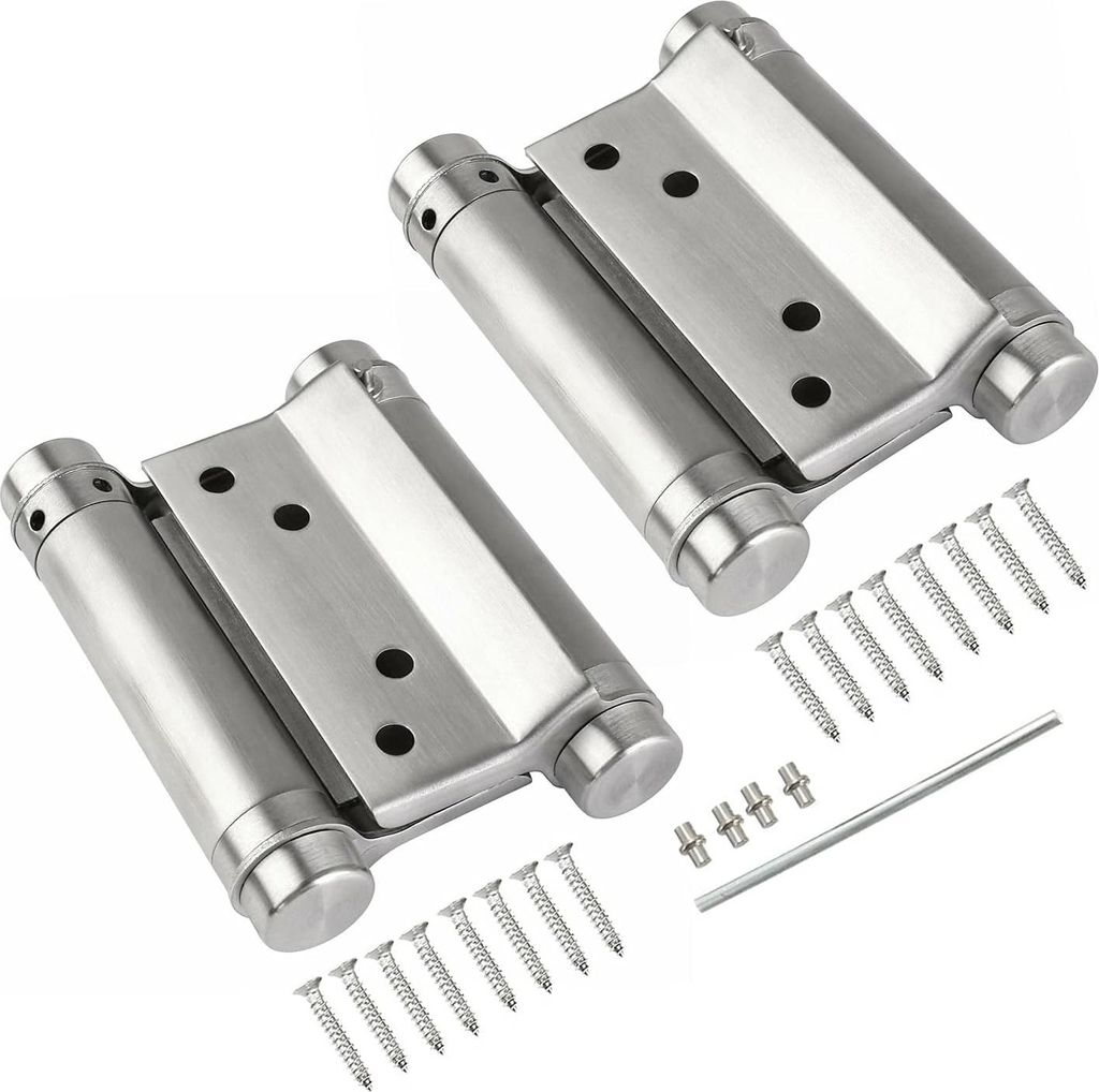 Pendeltürband 2 Stücke (120mm) Edelstahl Scharniere Pendeltuer Double Action Pendeltürscharnier Saloontür Pendeltür Fluegeltuer Schwenkscharnier