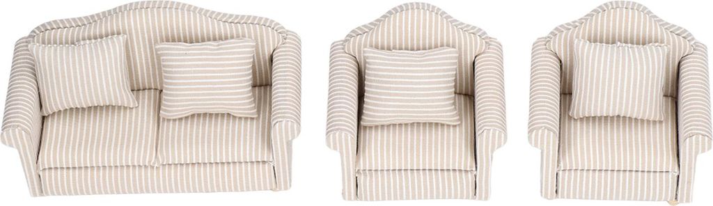 1:12 Skala Dollhouse Sofa Handgefertigte Hochsimulationsminiatur für Zubehör