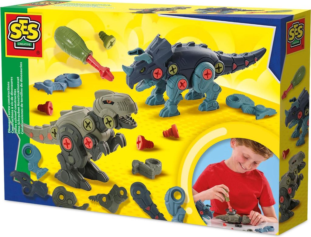 SES CREATIVE Konstruktionsset Dino Schrauben
