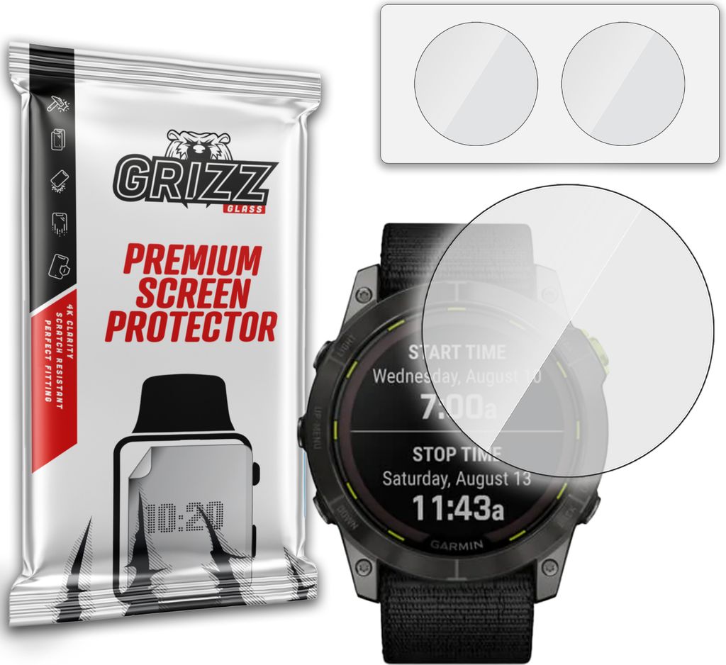 Hybriertes Glas GrizzGlass HybridGlass für Garmin Enduro 2 Produktbild 