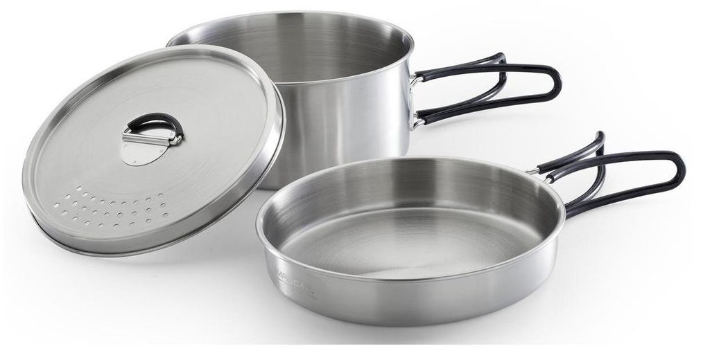 Campingaz 3 Piece Hiking Cookware Set – Stainless Steel – 1 Produktbild 