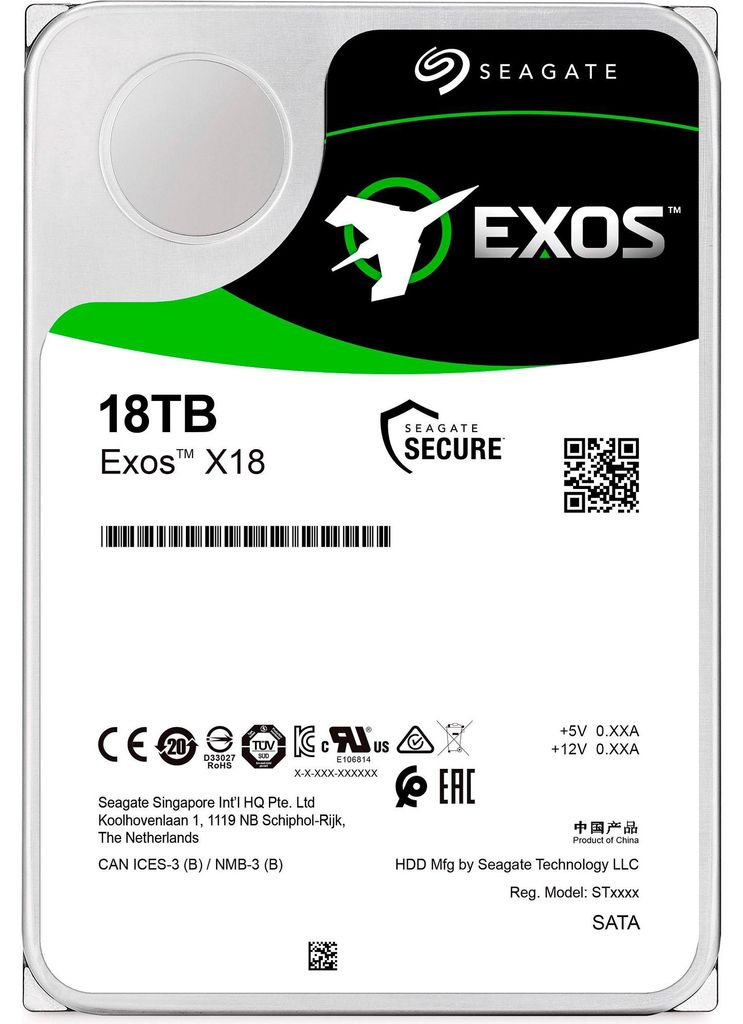 Seagate Exos X18 ST18000NM000J - Pevný disk - 18 TB Obrázok produktu 