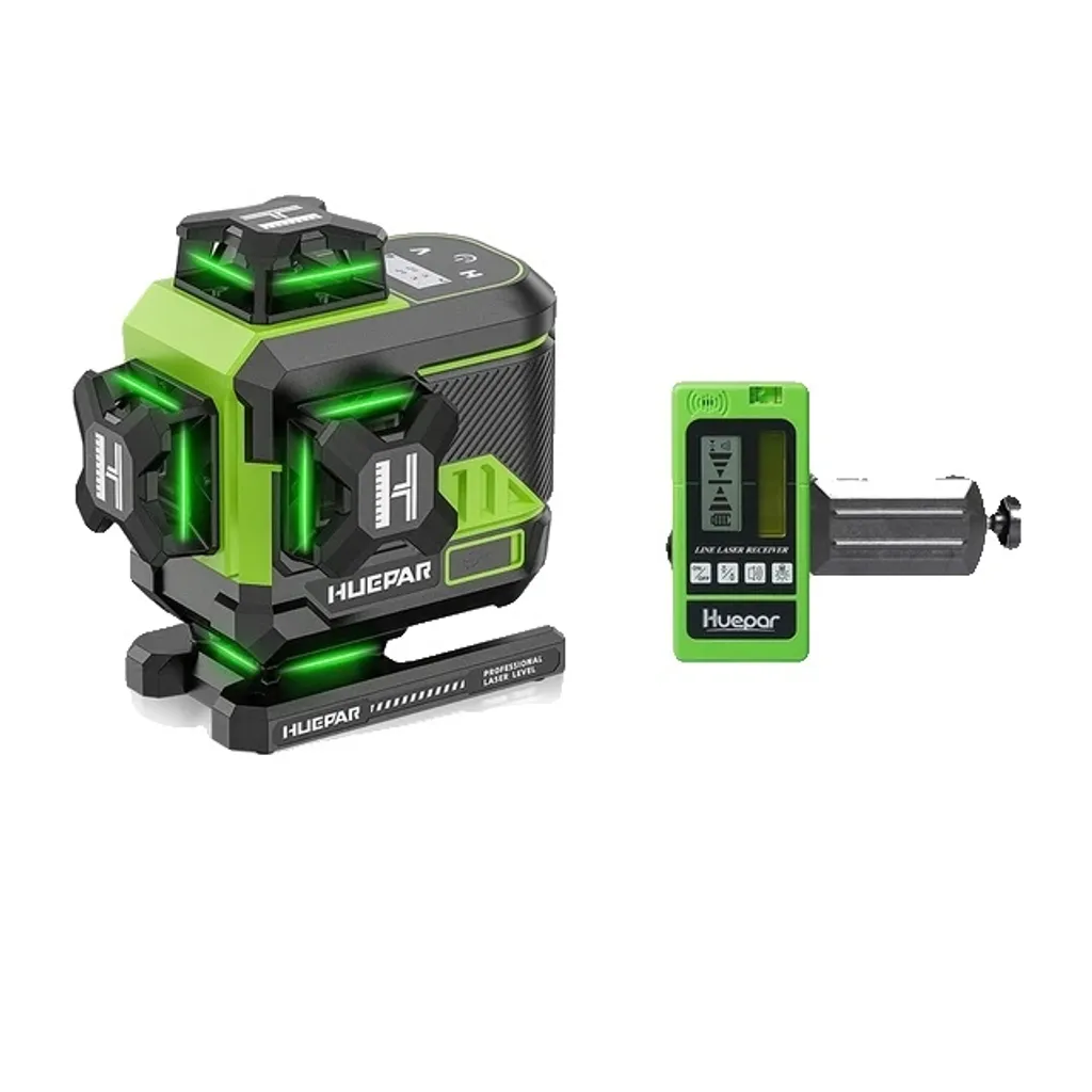 Niveau laser 16 lignes vert auto-nivelant avec kit SET-2 et Bluetooth
