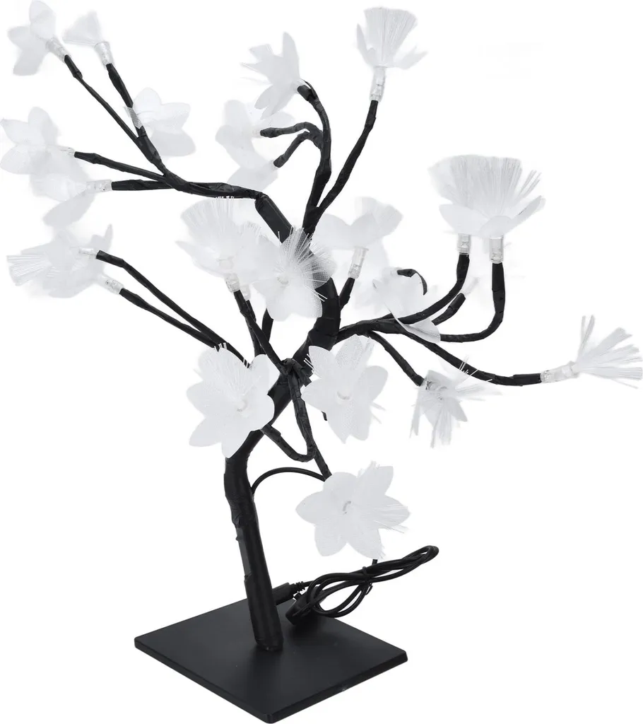 Luminaire de décoration fleur de simulation LED et fibre optique USB