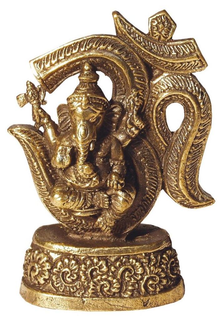 "Ganesha - Om" Messing 4x7cm