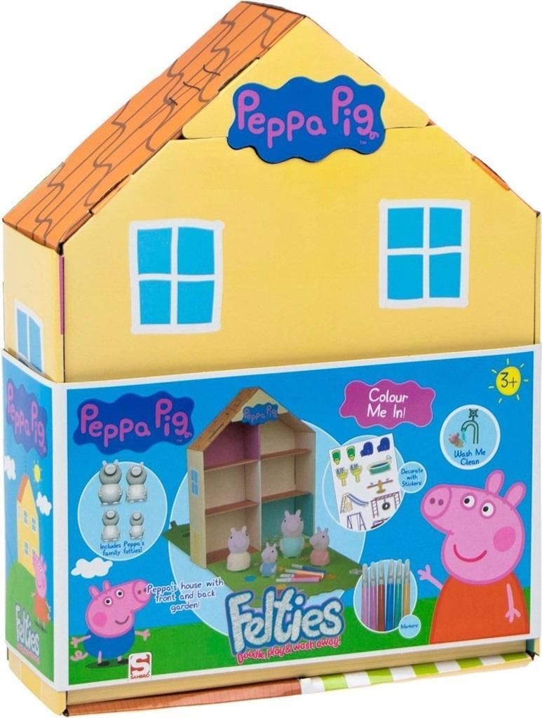 Peppa Pig - Filzfiguren zum Ausmalen