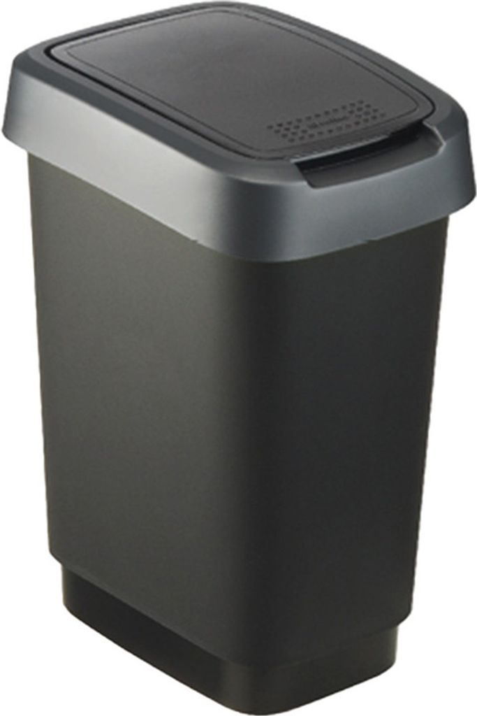 Rotho Abfalleimer 10 L Twist - Swingeimer 24,8 x 18,1 x Produktbild 1