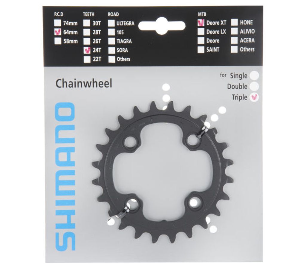 Shimano Kettenblatt Deore XT FC-M770-10 64 mm 24 Zähne Produktbild 