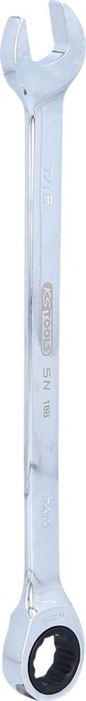 KS TOOLS 503.4104-E GEARplus Ratschenringmaulschlüssel, 7/16", auf Hänger
