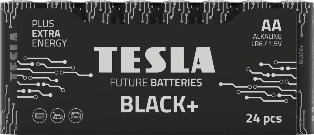 TESLA BLACK+ AA Mignon, LR06 Batterie 1x 24er Pack (24 Stück)
