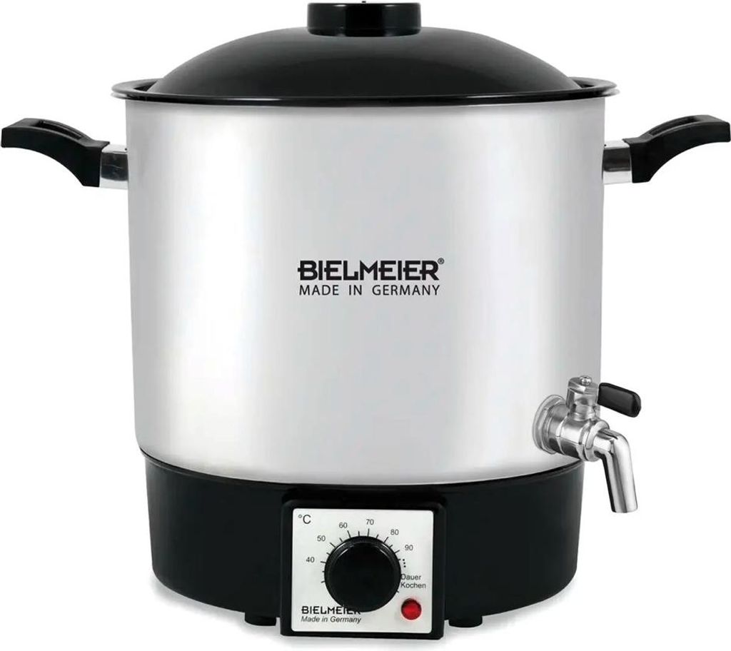 BIELMEIER Einkochautomat Edelstahl 9 Liter Auslaufhahn 1000 Produktbild 