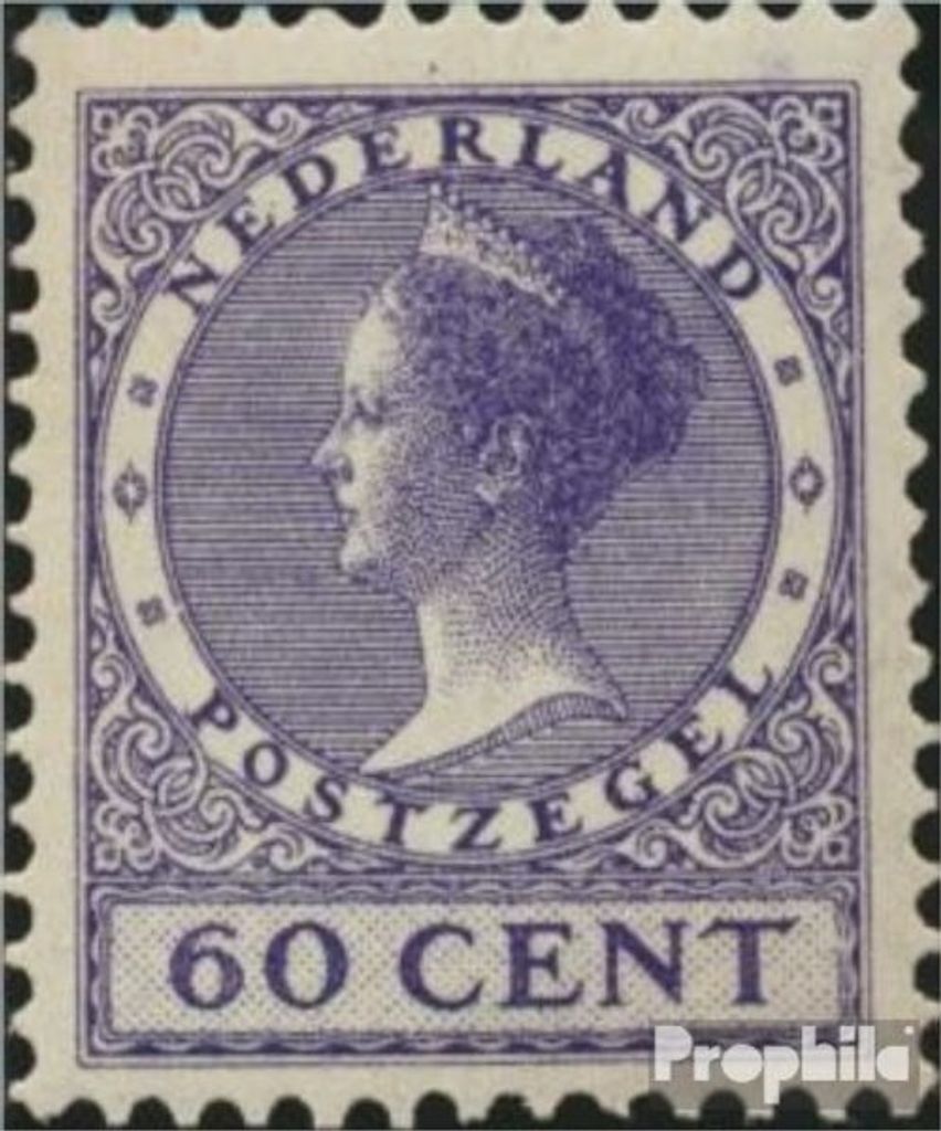 Briefmarken Niederlande 1924 Mi 163A postfrisch Wilhelmina