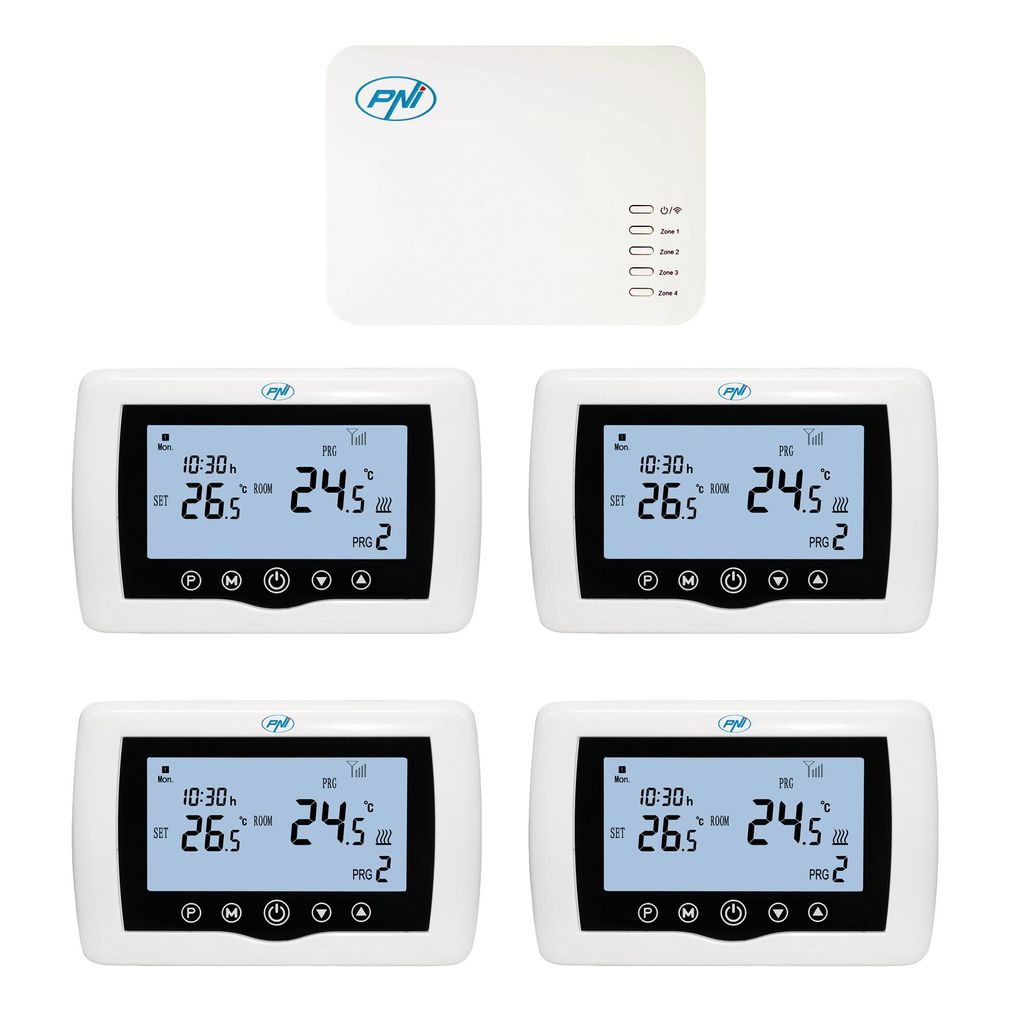Smarter Thermostat PNI CT440 kabellos, mit WiFi, Steuerung Produktbild 