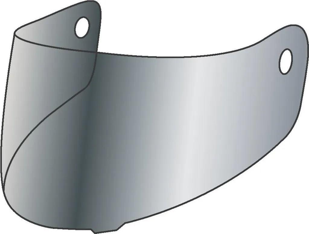 SMK Titan Visière Argent et Gris - Écran de Remplacement Casque Moto