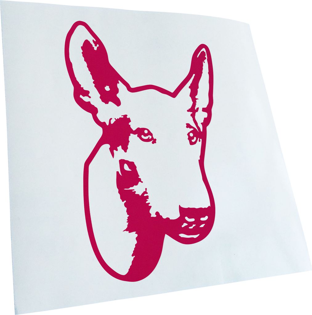 Kiwistar - Autoaufkleber - Ibizan Hound Hund - Pink - 50x31cm - Aufkleber für Auto, Laptop, Fahrrad, LKW, Motorrad Mehrfarbig JDM Decal Racing