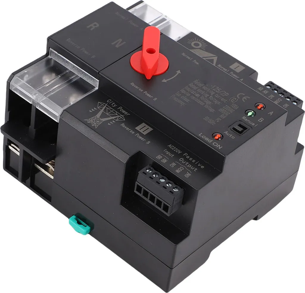 Inverseur de source automatique 2P 100A pour installation solaire PV