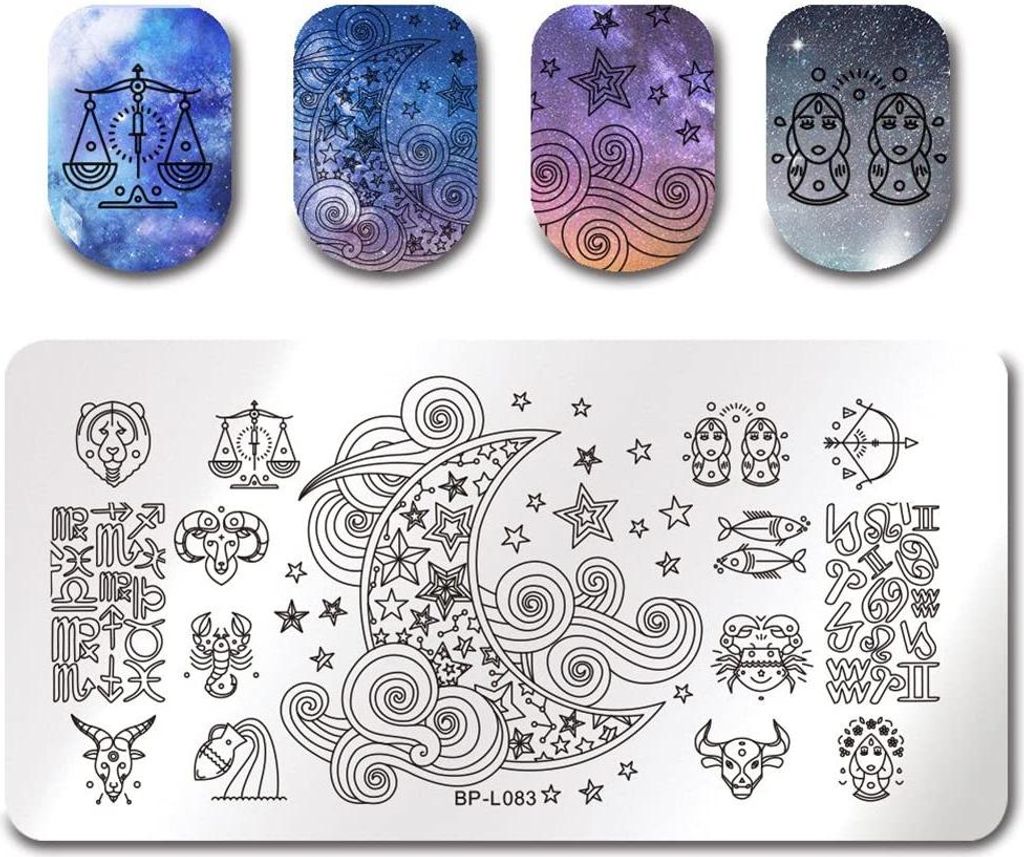 Born Pretty Nail Art Stempelplatte - L083