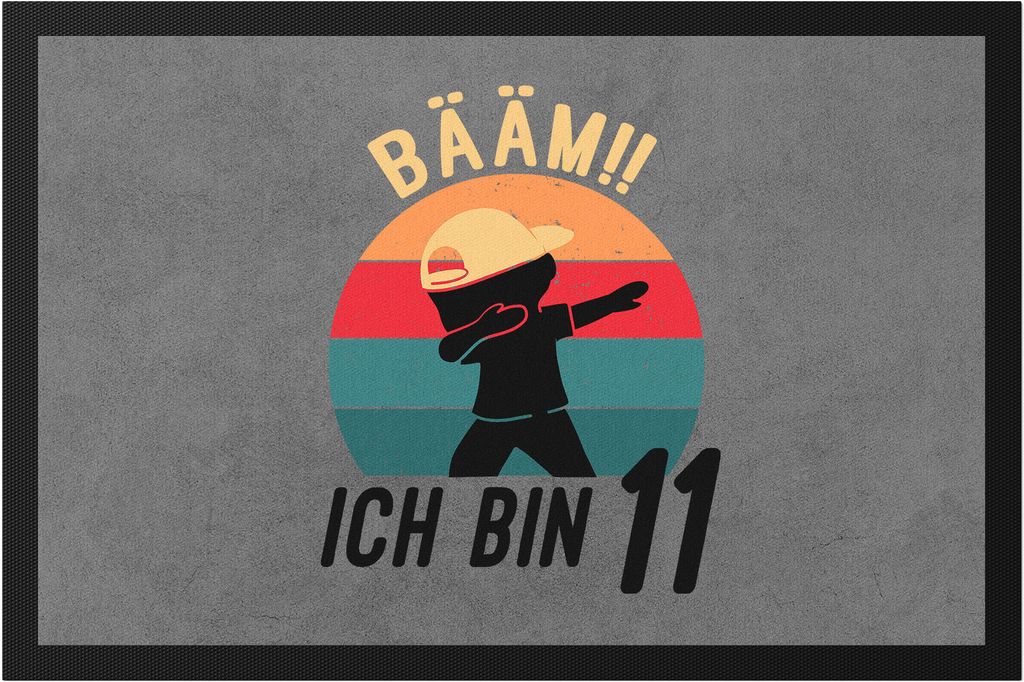 Dabbing Geburtstags 11 Jahre Jungs 11. Geburtstag Lustig Jungen Elf Fußmatte