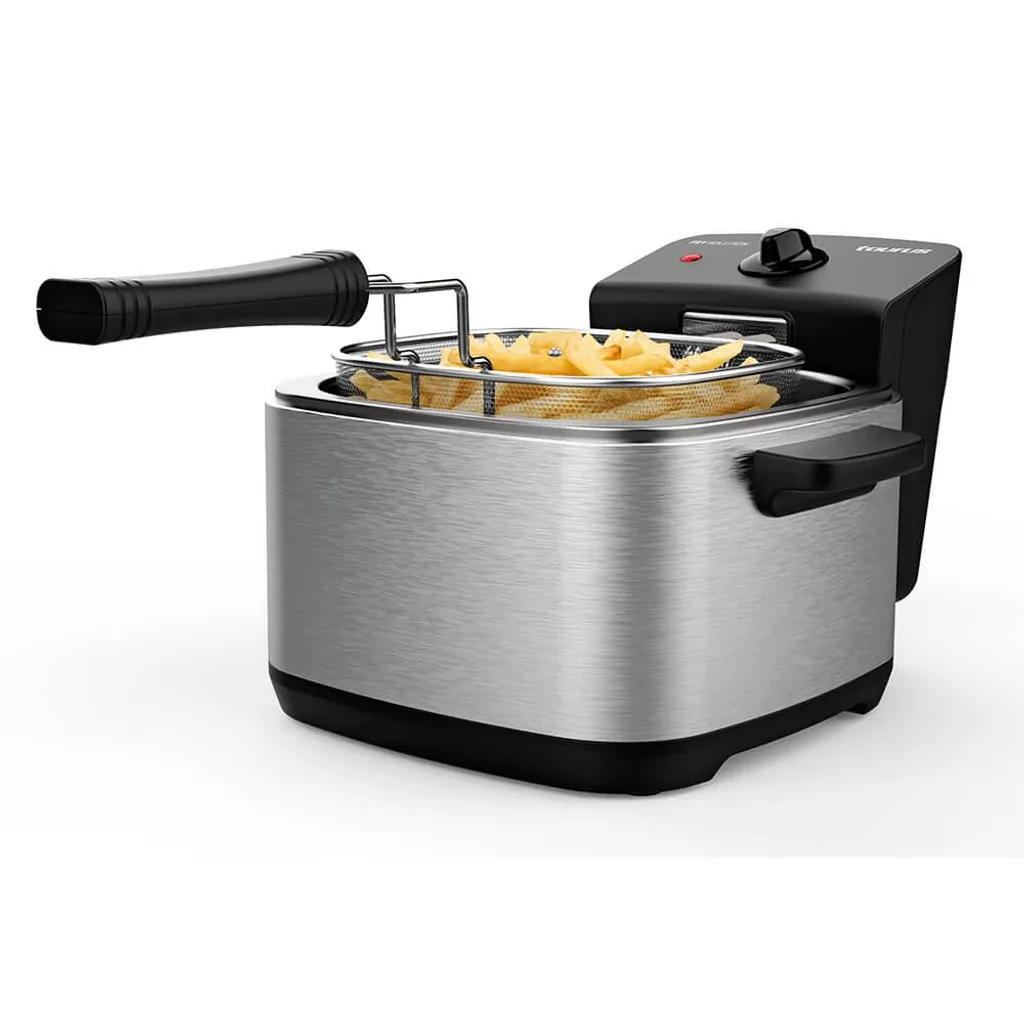 Friteuse Taurus DF1200 1,5 L Anti-Odeur Facile à Nettoyer Format Compact