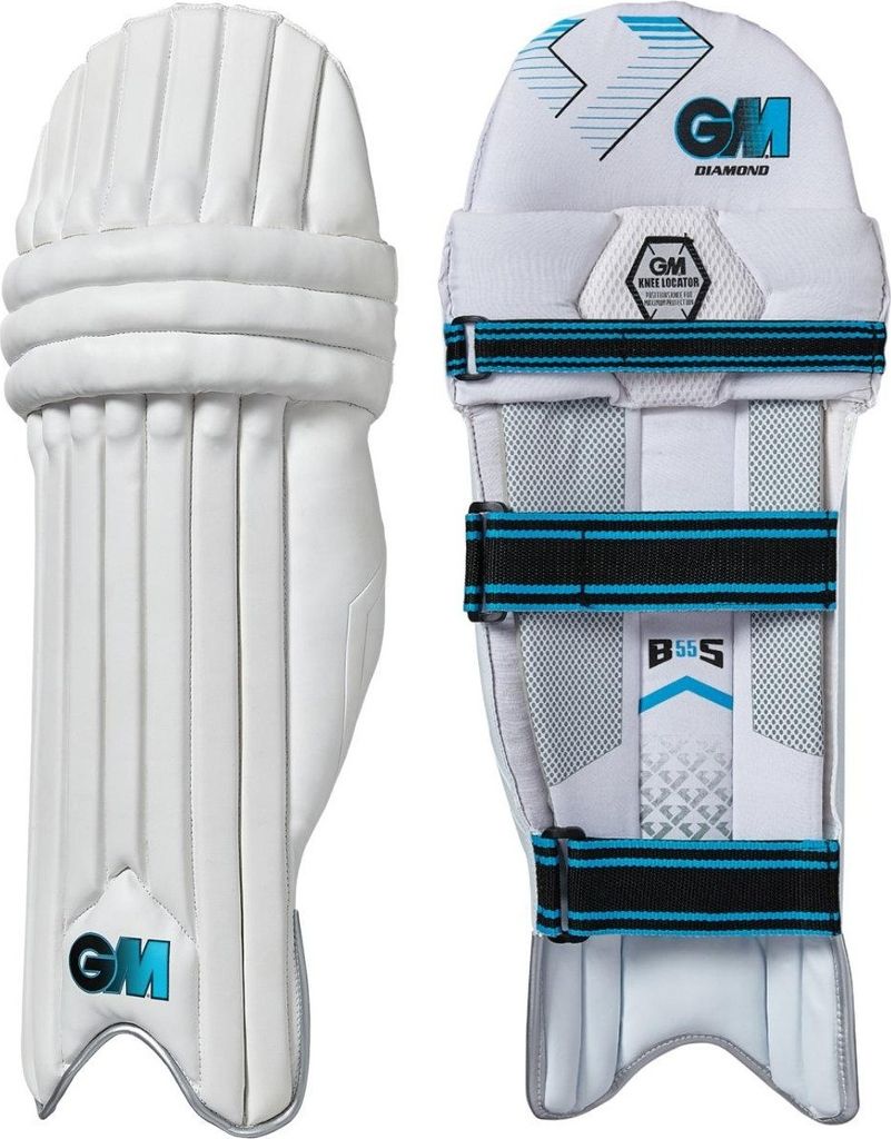 Gunn And Moore - "Diamond BS55" Cricket-Schlagpolster für Linkshänder für Kinder CS1768 (Einheitsgröße) (Weiß/Blau)