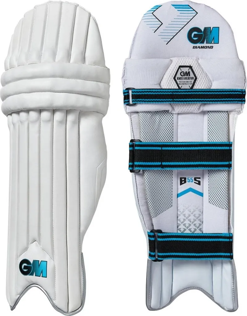 Entraînement Cricket Enfant Gaucher : Bouclier Diamond BS55 GM Bleu