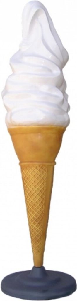 Kleine Softeistüte Spitz 150cm hoch Dekorationsfigur/Werbefigur - GFK - übergroß XXL - für draußen