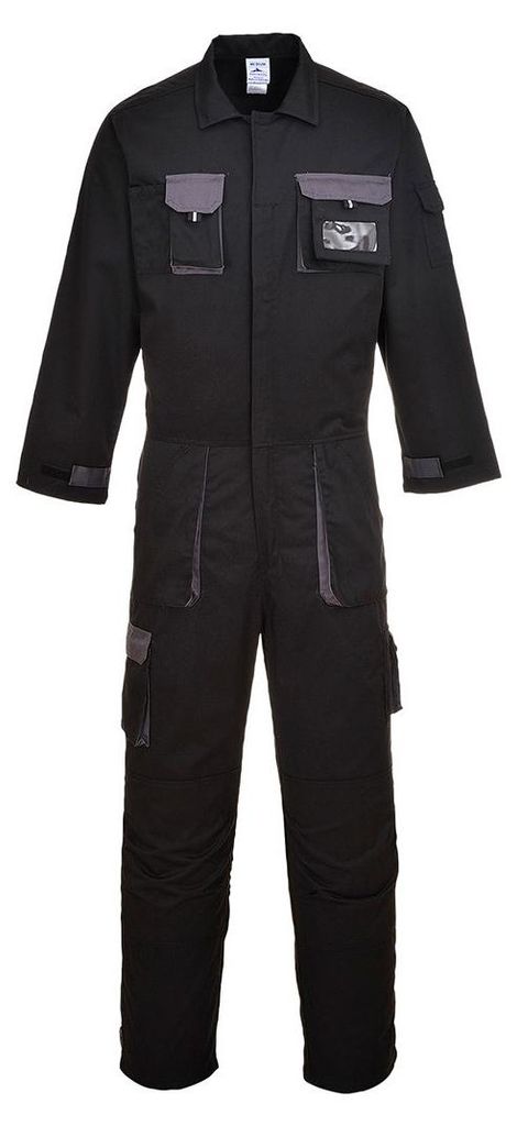 Portwest TX15 Portwest Texo Kontrast Tuta nera Gr. XXXL Immagine del prodotto 