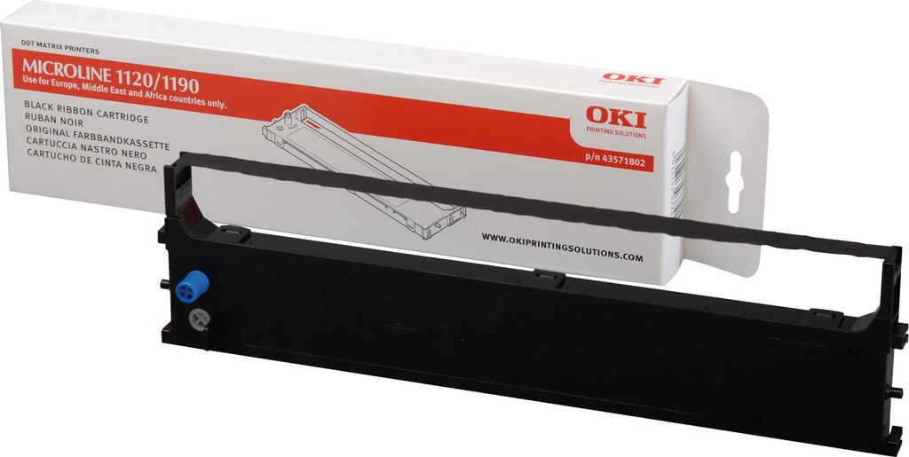 Original Farbband für OKI ML1120/ML1190 Nylon schwarz Produktbild 