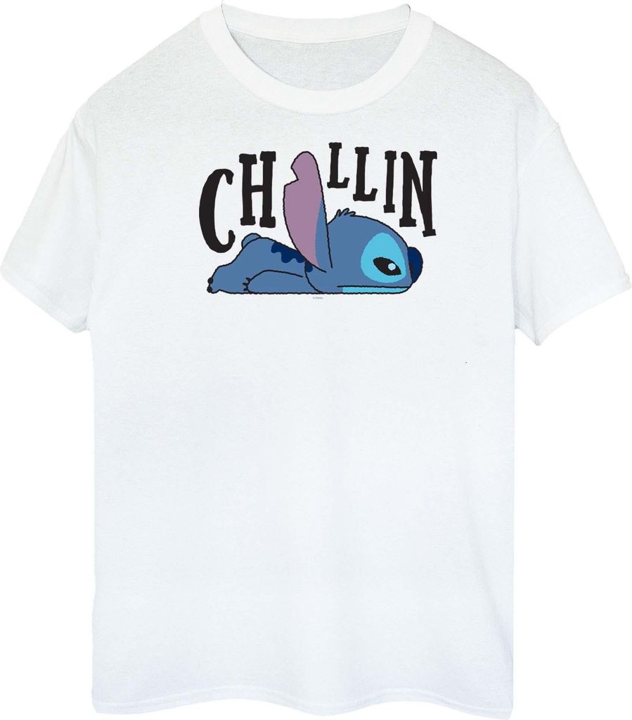 Disney - "Chillin" T-Shirt für Damen BI48043 (L) (Weiß)
