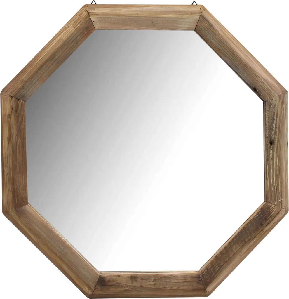 Specchio MilaniHome Pino Riciclato Massiccio Marrone - Offerta Design