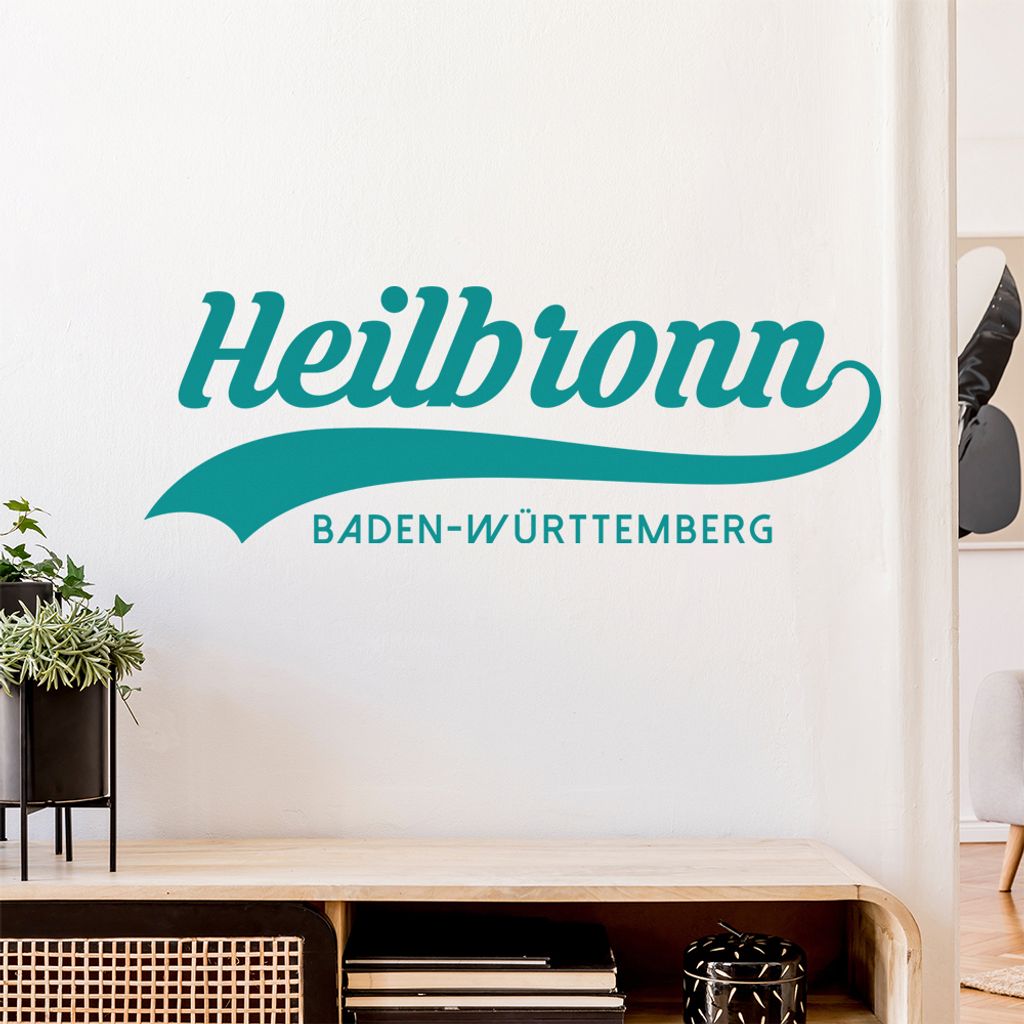 Heilbronn Baden-Württemberg Wandtattoo Wandaufkleber Wall Sticker - Dekoration, Küche, Wohnzimmer, Schlafzimmer, Badezimmer