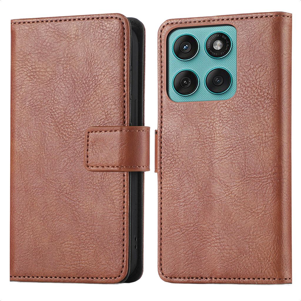 imoshion Klapphülle Motorola Moto G57 Power - Braun