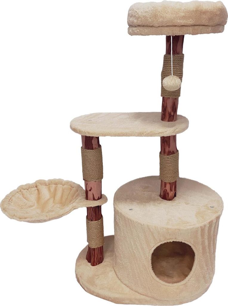 Duvo+ Kratzbaum Nuno Natural wood beige