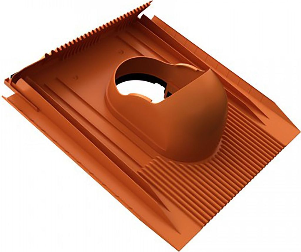 Venduct universelle Grundplatte DN125 Rot Produktbild 
