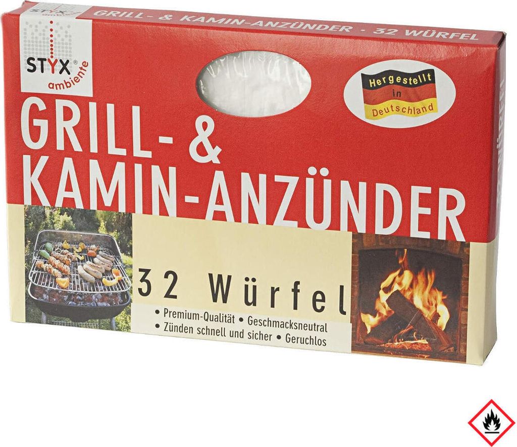 Styx Grill- & Kamin-Anzünder Würfel 1Stk Produktbild 