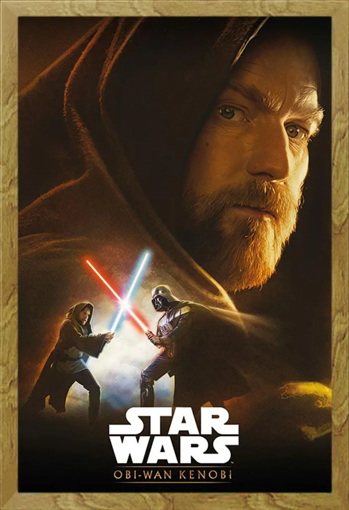 Regalo Star Wars Poster Obi-Wan Hope Incorniciato Shinsuke Rovere