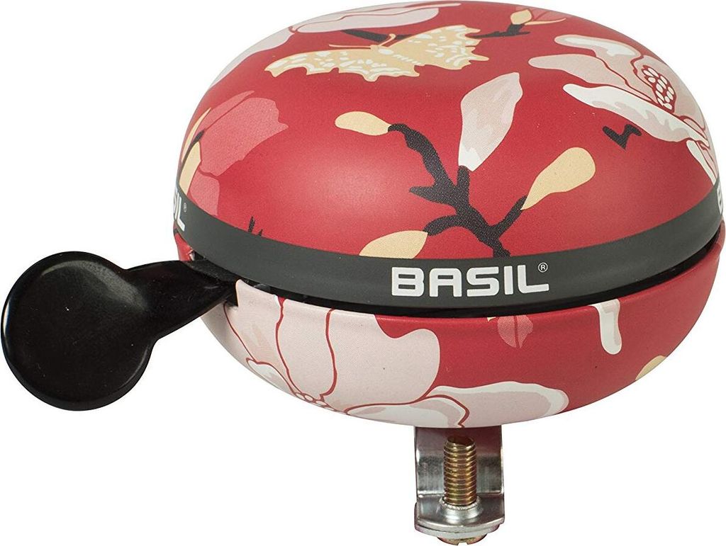 Basil 50480 Ding-Dong Glocke Magnolia poppy red, Ø 80mm, Produktbild 