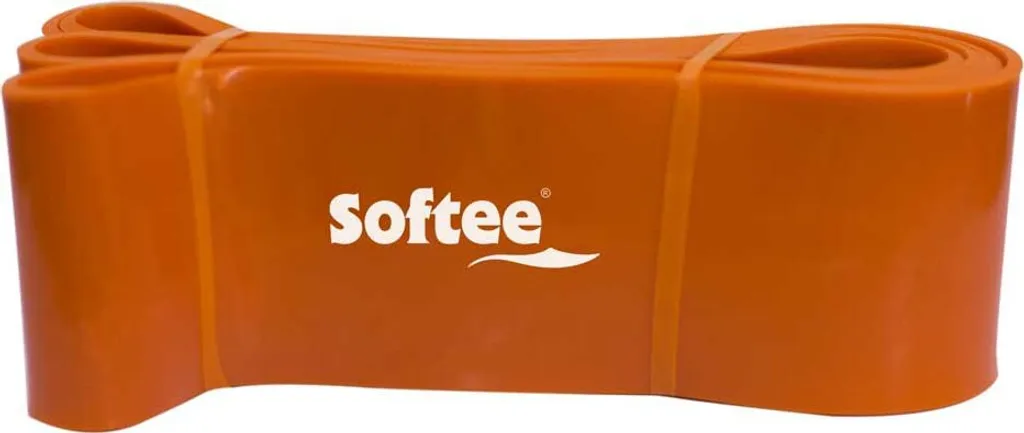 Bande de résistance orange 83 cm élastique fitness pour musculation